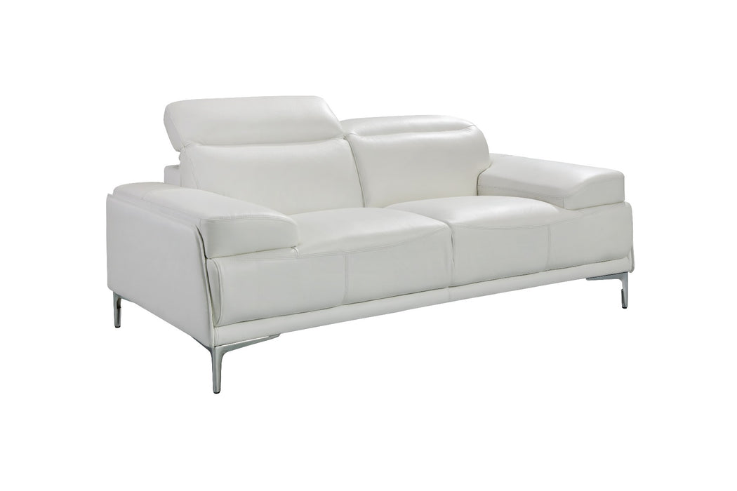 J&M Furniture - Nicolo 2 Piece Sofa Set in White - 18984-2SET - GreatFurnitureDeal
