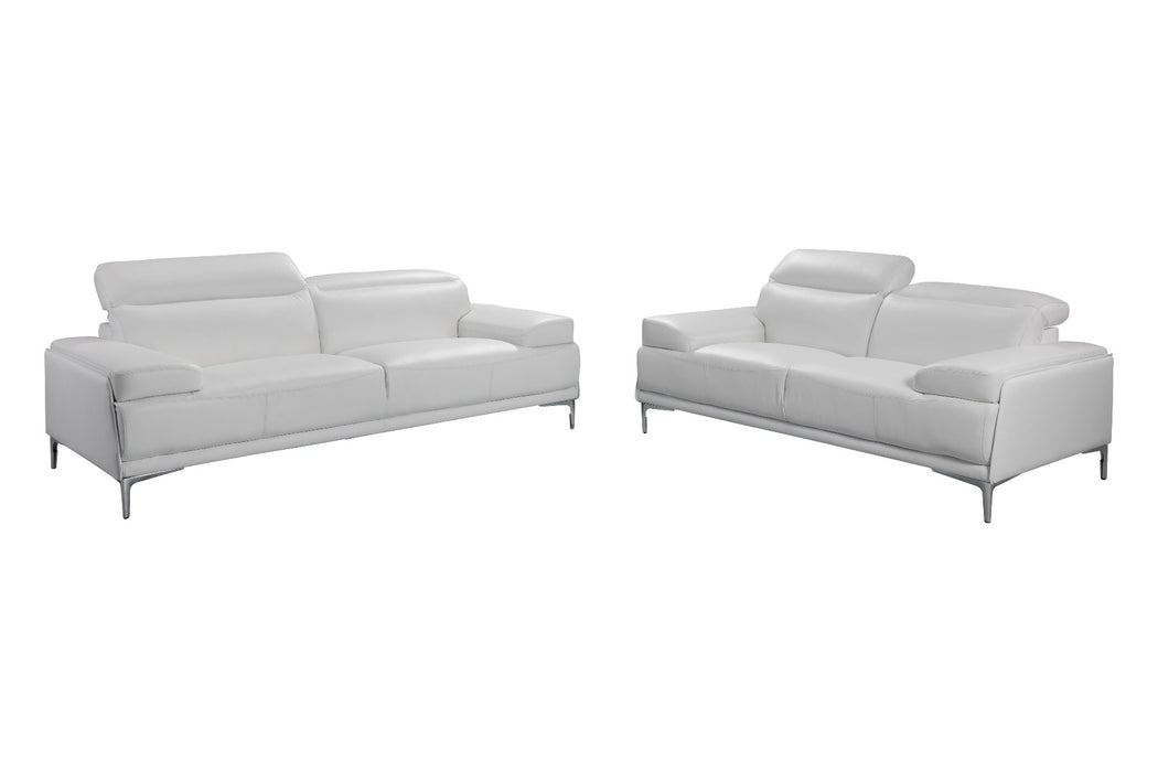 J&M Furniture - Nicolo Love Seat in White - 18984-L