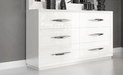 ESF Furniture - Carmen Double Dresser in White - CARMENDRESSERWHITE