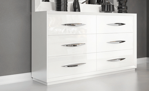 ESF Furniture - Carmen Double Dresser in White - CARMENDRESSERWHITE - GreatFurnitureDeal