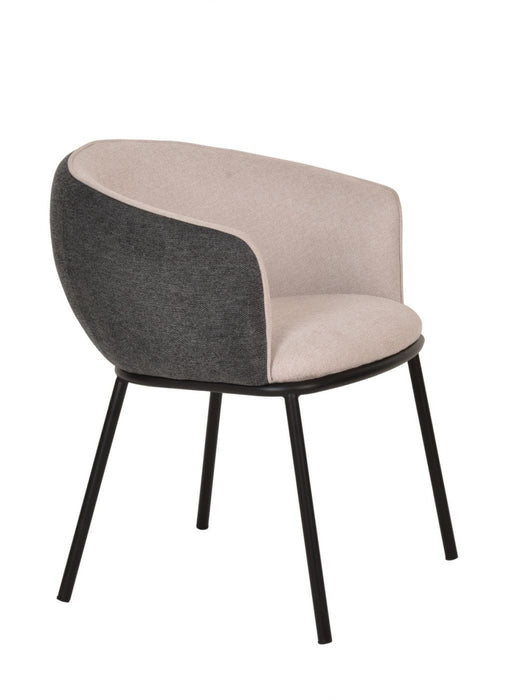 VIG Furniture - Modrest Nillie Modern Beige & Grey Dining Armchair - VGFH0129172-DUKE-BGE-DC