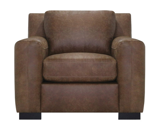 Luke Leather - Nora Chair in Cinnamon - NORA-C3517