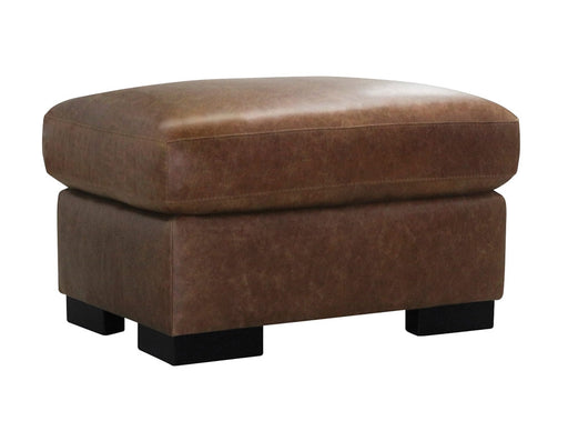 Mariano Italian Leather Furniture - Norah Ottoman in Cinnamon - NORA-O3517 - GreatFurnitureDeal