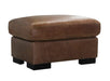 Mariano Italian Leather Furniture - Norah Chair with Ottoman in Cinnamon - NORA-CO - GreatFurnitureDeal