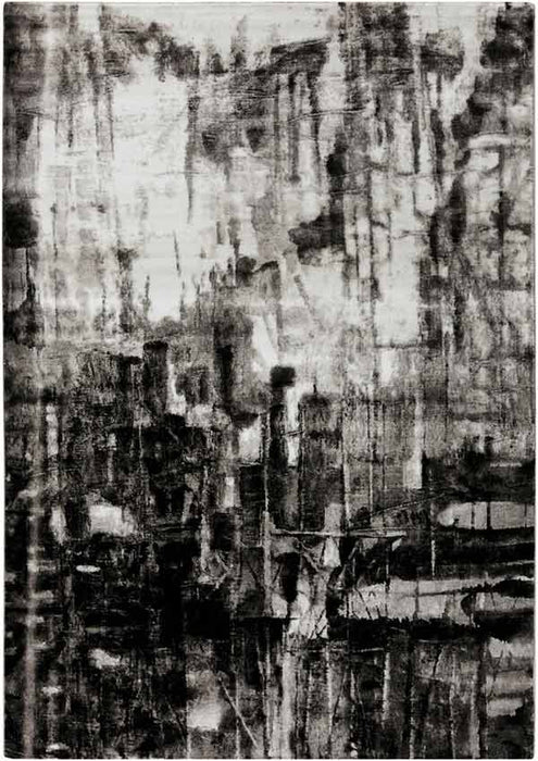 Surya Rugs - Nova Black, Grey Area Rug - NVA3010 - 3'9" x 5'2" - GreatFurnitureDeal