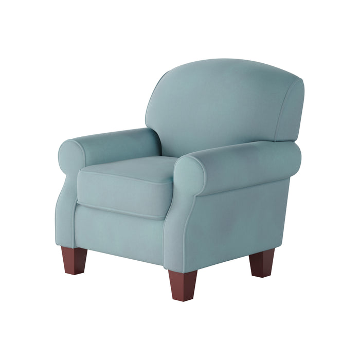 Southern Home Furnishings - Bella Skylight Accent Chair in Blue - 532-C Bella Skylight - GreatFurnitureDeal