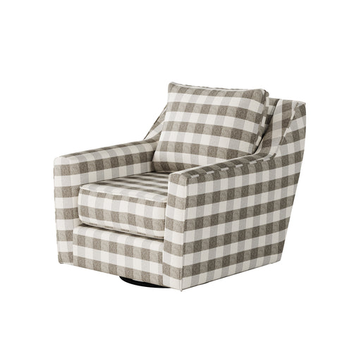 Southern Home Furnishings - Brock Berber Swivel Glider Chair in Grey - 67-02G-C Brock Berber - GreatFurnitureDeal