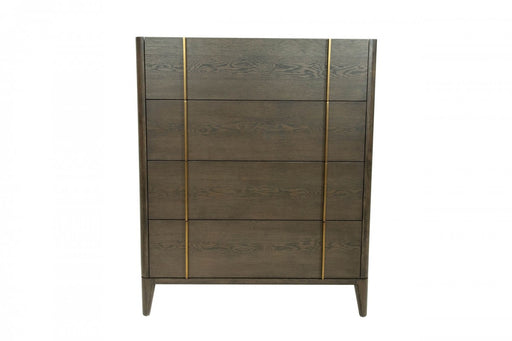 VIG Furniture - Modrest Oakley Mid-Century Dark Brown Chest - VGWDLCY-TB4-OA-CHST - GreatFurnitureDeal