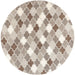 Surya Rugs - Oasis Brown, Grey Area Rug - OAS1088 - 8' Round - GreatFurnitureDeal