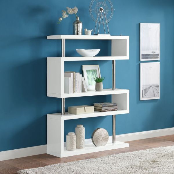 Acme Furniture - Buck II Bookshelf in White - OF00273 - GreatFurnitureDeal