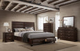 Myco Furniture - Oliver 6 Piece Queen Bedroom Set in Antique Walnut - OL6230-Q-6SET - GreatFurnitureDeal