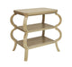 Worlds Away - Olive Three Tier Side Table In Cerused Oak - OLIVE CO