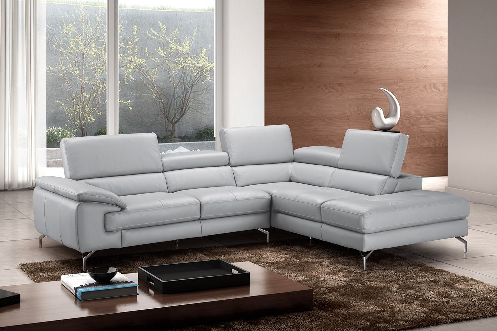 J&M Furniture - Olivia Premium Leather Sectional In Right Facing Chaise - 18275-RHFC - GreatFurnitureDeal