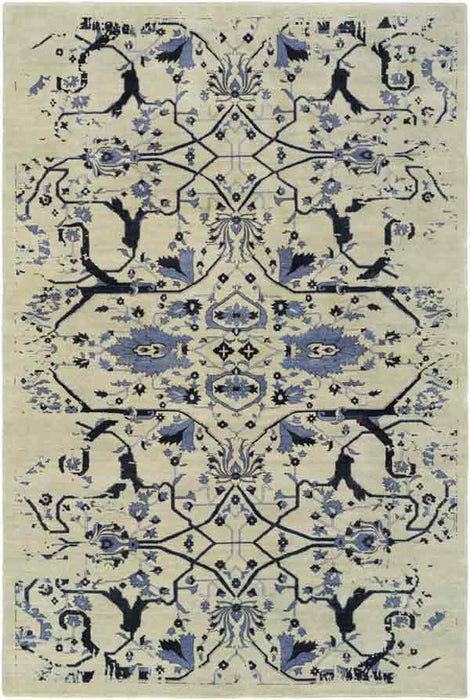 Surya Rugs - Opulent Blue, Black Area Rug - OPE6008 - 4' x 6' - GreatFurnitureDeal
