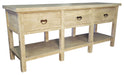 CFC Furniture - Reclaimed Lumber Console with 3 Drawers - OW092-S - GreatFurnitureDeal