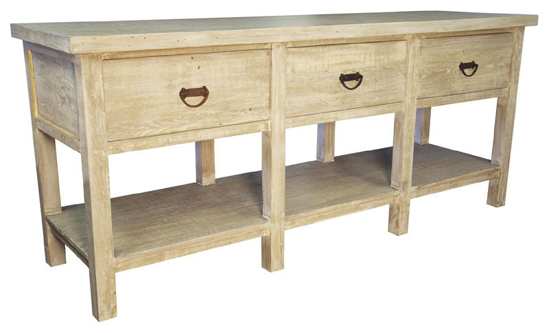 CFC Furniture - Reclaimed Lumber Console with 3 Drawers - OW092-S - GreatFurnitureDeal