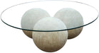 CFC Furniture - Reclaimed Lumber Allium Coffee Table/Glass Top - OW246