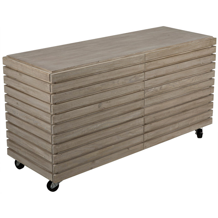 CFC Furniture - Reclaimed Lumber Wesport Dresser, w-Casters - OW385 - GreatFurnitureDeal