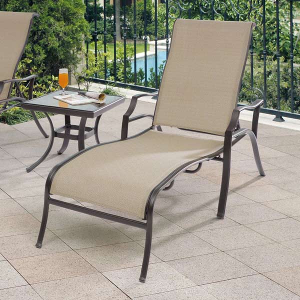 Myco Furniture - Chantilly Adjustable-Back Chaise Lounger (Set of 2) - P964-CH