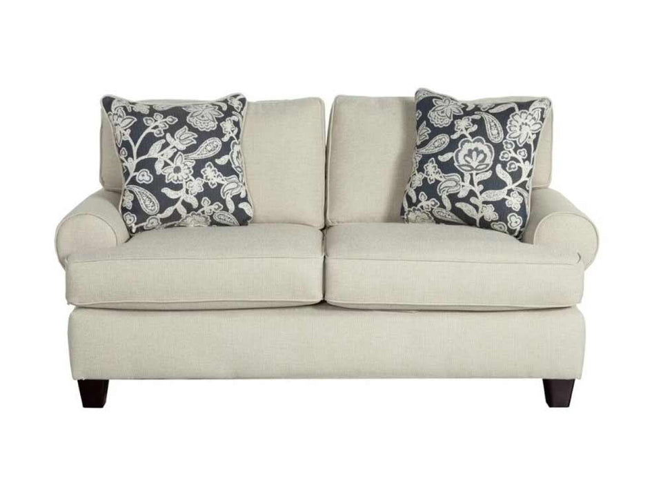 Southern Home Furnishings - Loveseat in Oatmeal - 39-01 Awesome Oatmeal Loveseat - GreatFurnitureDeal