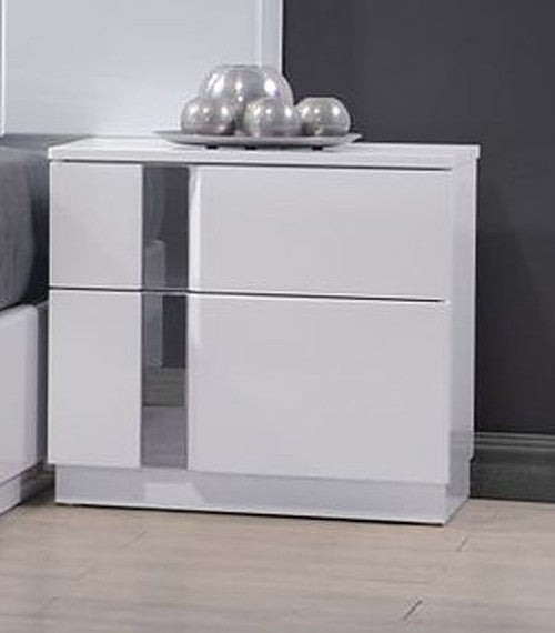 J&M Furniture - Palermo White Lacquer 4 Piece Eastern King Bedroom Set - 17853-K-4SET - GreatFurnitureDeal