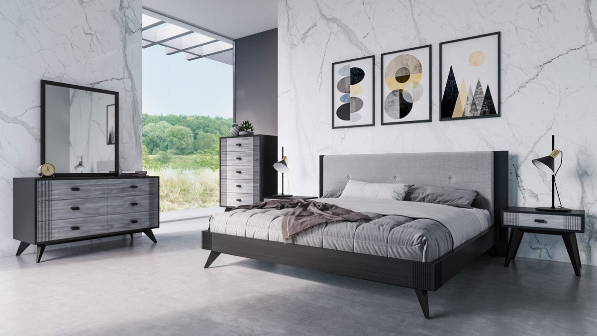 VIG Furniture - Nova Domus Panther Contemporary Grey & Black Chest - VGMABR-77-CHEST
