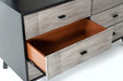 VIG Furniture - Nova Domus Panther Contemporary Grey & Black Dresser - VGMABR-77-DRS - GreatFurnitureDeal