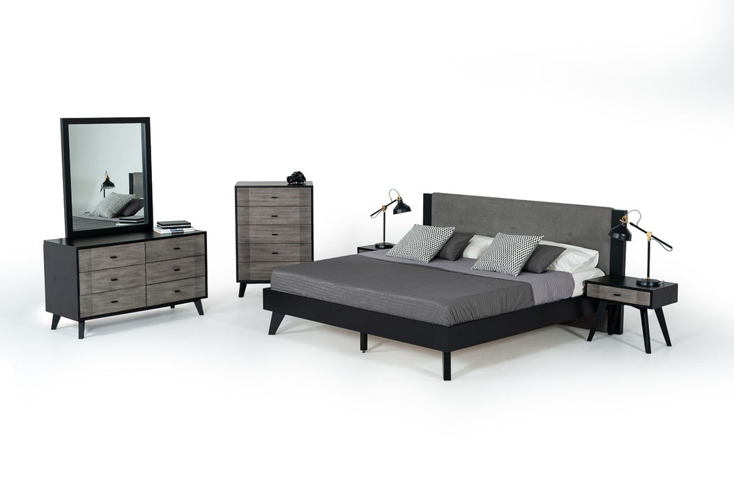 VIG Furniture - Nova Domus Panther Contemporary Grey & Black Chest - VGMABR-77-CHEST