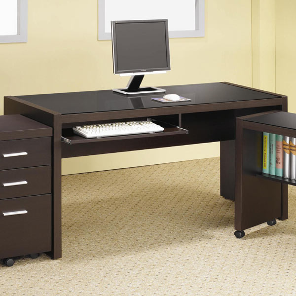 Coaster Furniture - Skylar Cappuccino Large Desk - 800901
