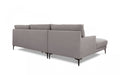 VIG Furniture - Divani Casa Paraiso Modern Grey Fabric Left Facing Sectional Sofa - VGKNK8610-GRY-LAF-SECT - GreatFurnitureDeal