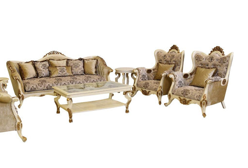 European Furniture - Paris 3 Piece Living Room Set - 37008-S2C - GreatFurnitureDeal