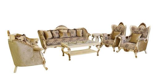 European Furniture - Paris 4 Piece Living Room Set - 37008-SL2C - GreatFurnitureDeal
