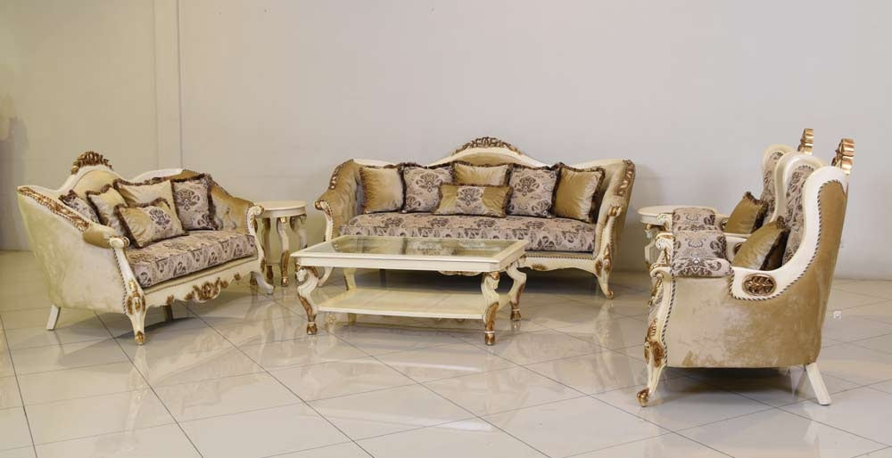 European Furniture - Paris 3 Piece Living Room Set - 37008-SLC - GreatFurnitureDeal