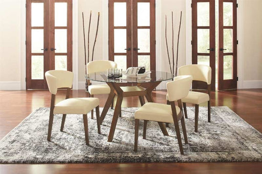 Paxton Round Glass Dining Table Set