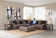 Jackson Furniture - Ava 3 Piece Sectional Sofa with w/USB in Pepper - 4498-93-94-59-PEPPER