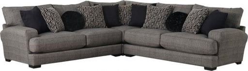 Jackson Furniture - Ava 3 Piece Sectional Sofa with Cocktail Ottoman in Pepper - 4498-63-73-59-28-PEPPER - GreatFurnitureDeal