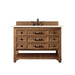 James Martin Furniture - Malibu 48" Single Vanity Cabinet, Honey Alder, w- 3 CM Eternal Marfil Quartz Top - 500-V48-HON-3EMR - GreatFurnitureDeal