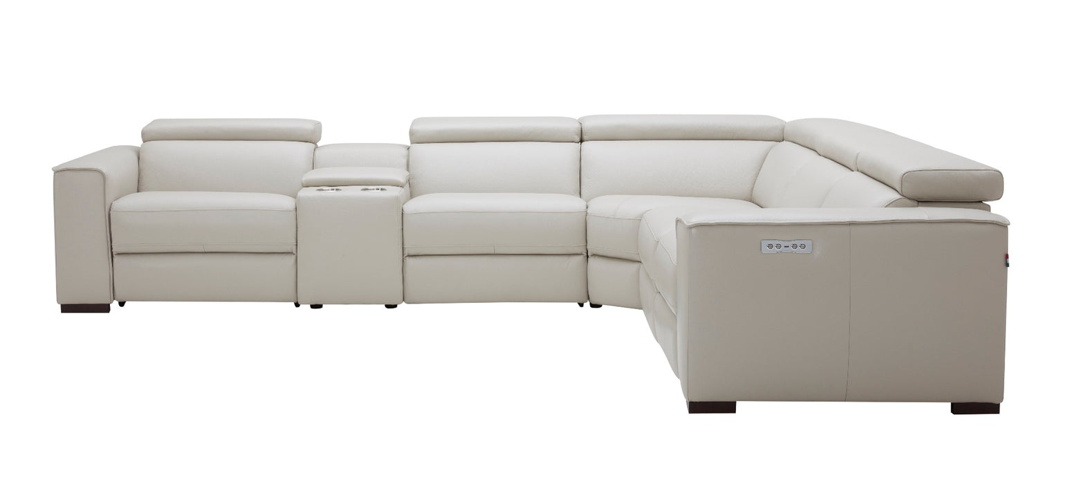J&M Furniture - Picasso Motion Sectional in Silver Grey - 18865-SG