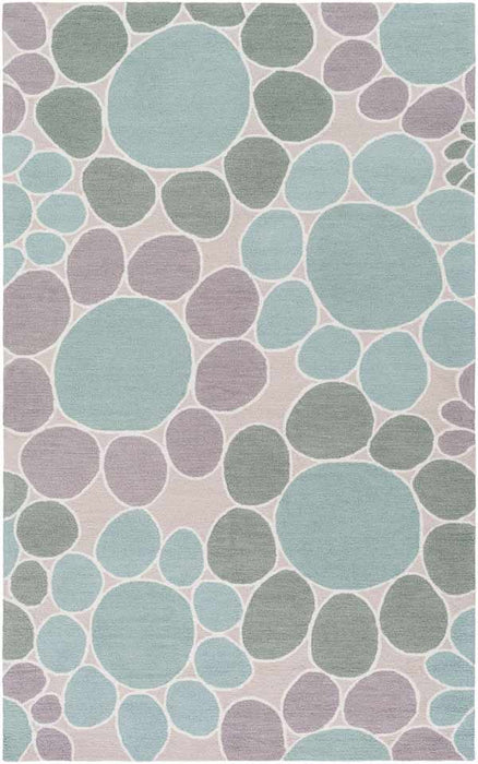 Surya Rugs - Peek-A-Boo Green, Blue Area Rug - PKB7004 - 7'6" x 9'6" - GreatFurnitureDeal
