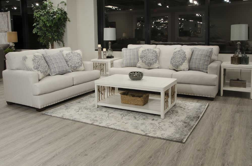 Jackson Furniture - Newberg 4 Piece Living Room Set in Platinum - 442103-SLCO-PLATINUM - GreatFurnitureDeal