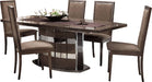 ESF Furniture - Platinum 7 Piece Dining Table Set - PLATINUM-TABLE-7SET - GreatFurnitureDeal