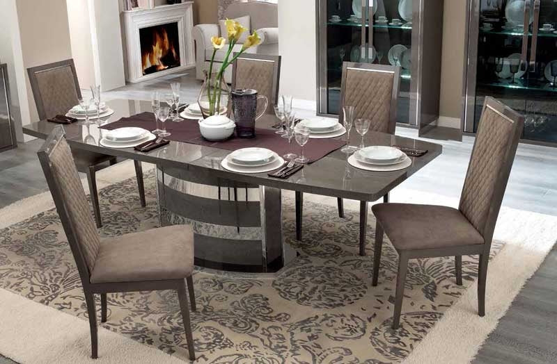 ESF Furniture - Platinum Dining Table w-18" Extension - PLATINUM-DT - GreatFurnitureDeal
