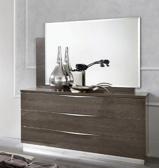ESF Furniture - Platinum Double Dresser with Mirror - PLATINUMDRESSER-MIRROR - GreatFurnitureDeal