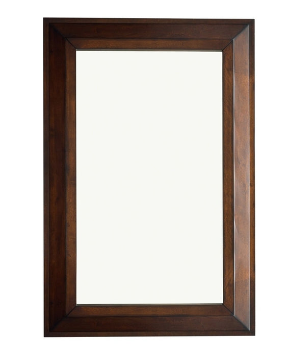 James Martin Furniture - Portland 28" Rectangular Mirror, Burnished Mahogany - 620-M28-BNM - GreatFurnitureDeal
