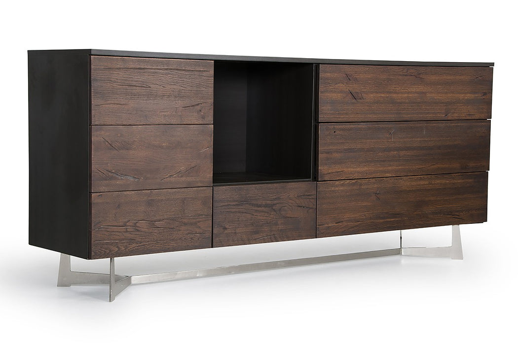 VIG Furniture - Modrest Wharton Modern Dark Aged Oak Buffet - VGEDPOS200108 - GreatFurnitureDeal