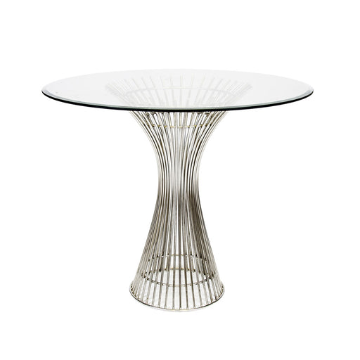Worlds Away - Polished Stainless Side Table Base - POWELL SS - GreatFurnitureDeal