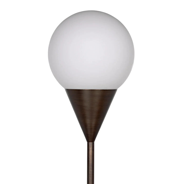 NOIR Furniture - Cone Floor Lamp in Aged Brass - PZ014AB