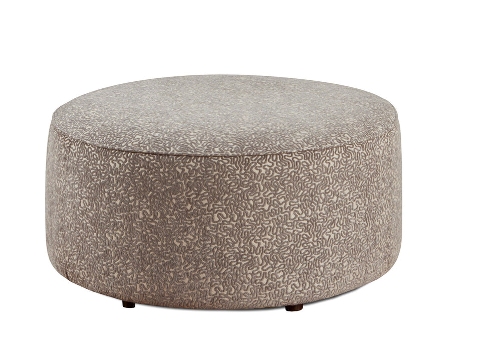 Southern Home Furnishings - 140 Cannon Cobblestone Cocktail Ottoman in Taupe - 1143 Grande Mist Ottoman - GreatFurnitureDeal