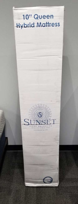 Sunset Bamboo Charcoal Infused 10" Queen Hybrid Mattress - GreatFurnitureDeal