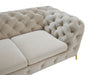 VIG Furniture - Divani Casa Quincey Transitional Beige Velvet Loveseat - VGKNK8520-BEI-L - GreatFurnitureDeal